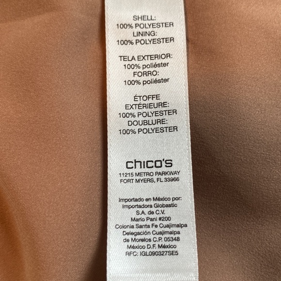 Chico’s Women’s Faux Suede Jacket Tan (2) - Picture 7 of 7